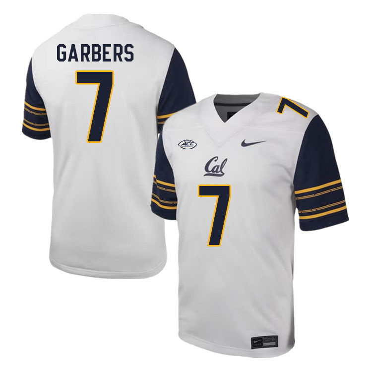 California Golden Bears #7 Chase Garbers ACC Conference College Football Jerseys Stitched Sale-White